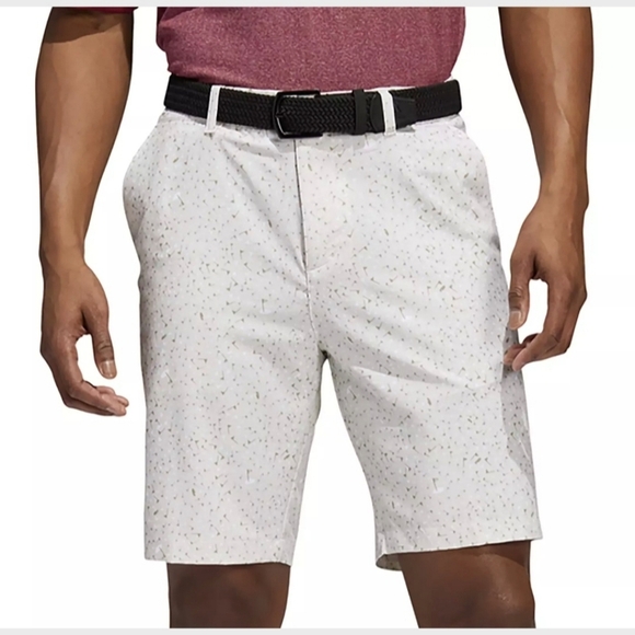NWT Adidas Men Sz 42 Ultimate 365 Clear Brown Print Golf Flag Shorts HA9126 - Picture 1 of 16